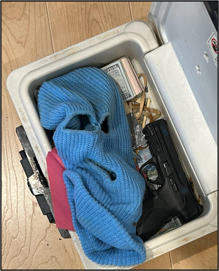 Guns, Cash & Ski Mask